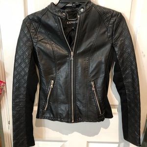 🛑SOLD 🛑 Biker leather jacket -black